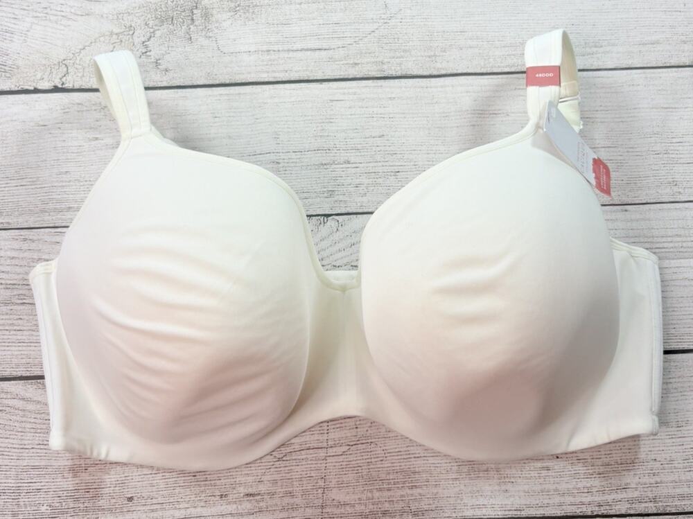 Cacique Women’s Lightly Lined Balconette Bra White Size 48DDD